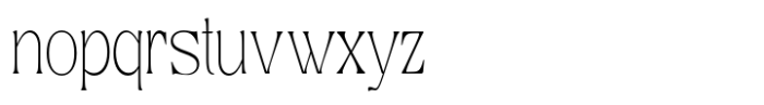 Kagista Display Thin Condensed Font LOWERCASE