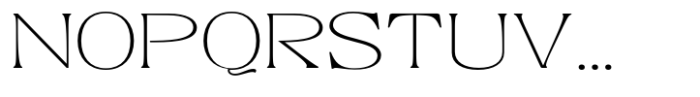 Kagista Display Thin Expanded Font UPPERCASE