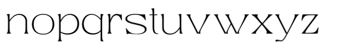 Kagista Display Thin Expanded Font LOWERCASE