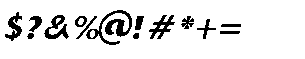 Kago Italic Font OTHER CHARS
