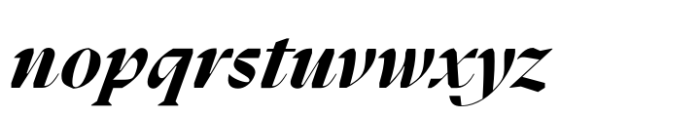 Kaguci Black Italic Font LOWERCASE