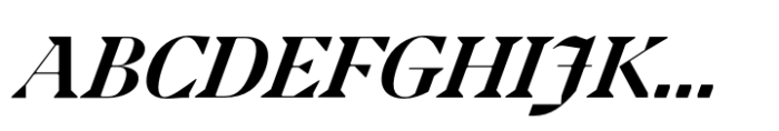 Kaguci Ultra Bold Italic Font UPPERCASE