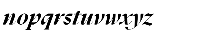 Kaguci Ultra Bold Italic Font LOWERCASE