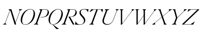 Kaguci Ultra Light Italic Font UPPERCASE