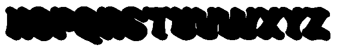 Kaiby Extrude Font UPPERCASE