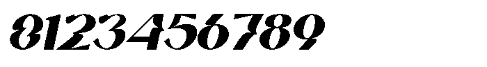 Kaila Moon Black-Oblique Font OTHER CHARS