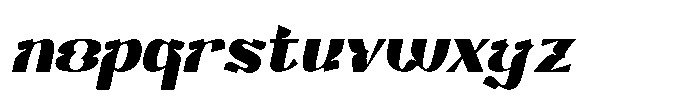Kaila Moon Black-Oblique Font LOWERCASE