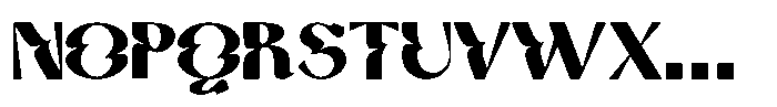 Kaila Moon Black Font UPPERCASE