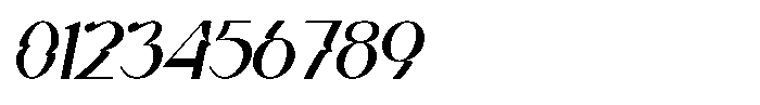Kaila Moon Oblique Font OTHER CHARS