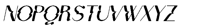 Kaila Moon Oblique Font UPPERCASE