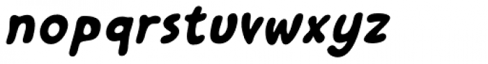Kairengu Bold Oblique Font LOWERCASE