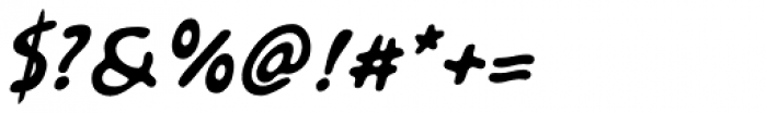 Kairengu Oblique Font OTHER CHARS