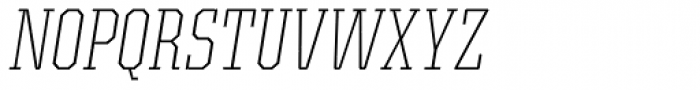 Kairos Pro Cond ExtraLight Italic Font UPPERCASE