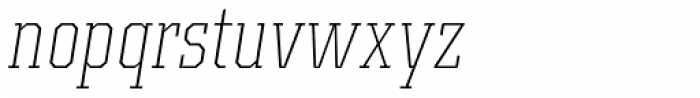Kairos Pro Cond ExtraLight Italic Font LOWERCASE