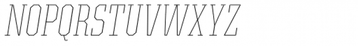 Kairos Pro Cond Thin Italic Font UPPERCASE