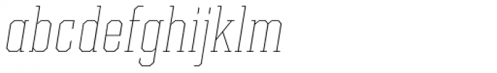 Kairos Pro Cond Thin Italic Font LOWERCASE