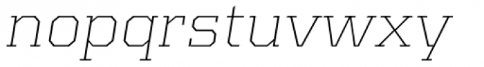 Kairos Pro Extd ExtraLight Italic Font LOWERCASE