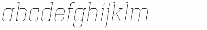 Kairos Pro Thin Italic Font LOWERCASE