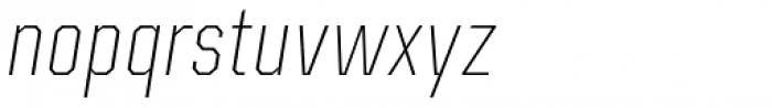 Kairos Sans Cond ExtraLight Italic Font LOWERCASE