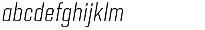 Kairos Sans Cond Light Italic Font LOWERCASE