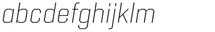 Kairos Sans ExtraLight Italic Font LOWERCASE