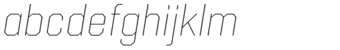 Kairos Sans Thin Italic Font LOWERCASE