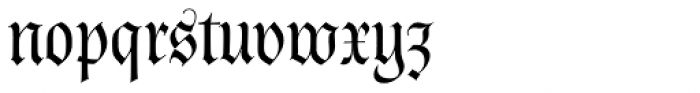 Kaiser Fraktur Regular Font LOWERCASE