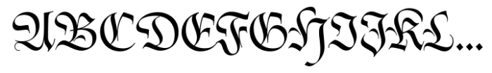 Kaiser Fraktur Font UPPERCASE