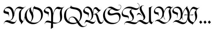Kaiser Fraktur Font UPPERCASE
