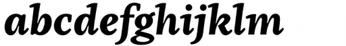 Kaius Pro Extra Bold Italic Font LOWERCASE