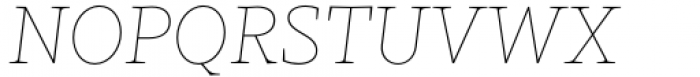 Kaius Pro Hairline Italic Font UPPERCASE