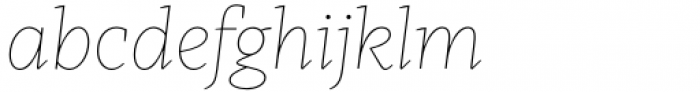 Kaius Pro Hairline Italic Font LOWERCASE