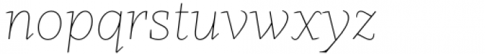 Kaius Pro Hairline Italic Font LOWERCASE