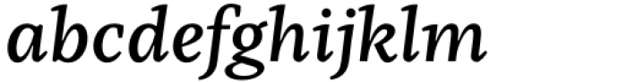 Kaius Pro Medium Italic Font LOWERCASE