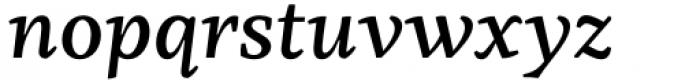 Kaius Pro Medium Italic Font LOWERCASE