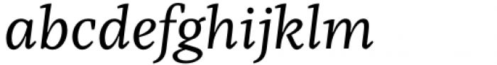 Kaius Pro Regular Italic Font LOWERCASE