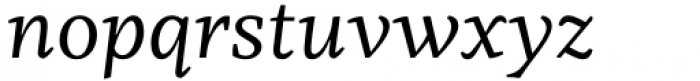Kaius Pro Regular Italic Font LOWERCASE