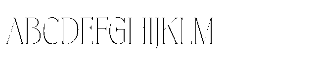 Kaixasena Thin Font UPPERCASE