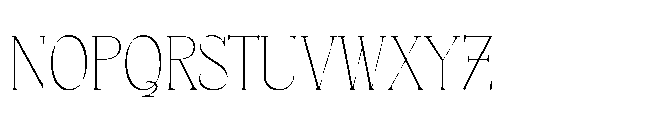 Kaixasena Thin Font UPPERCASE