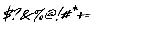 Kajompi Font OTHER CHARS