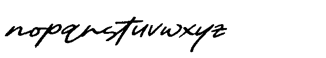 Kajompi Font LOWERCASE
