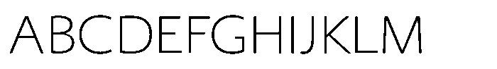 Kaku Seimei Kana ExtraLight Font UPPERCASE