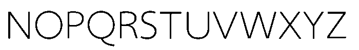 Kaku Seimei Kana ExtraLight Font UPPERCASE