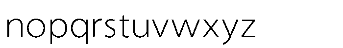Kaku Seimei Kana ExtraLight Font LOWERCASE