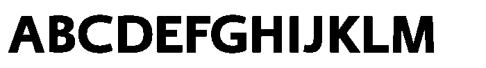 Kaku Seimei Kana Heavy Font UPPERCASE