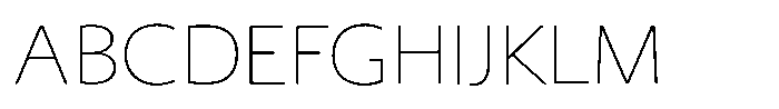 Kaku Seimei Kana UltraLight Font UPPERCASE