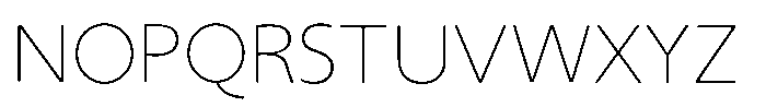 Kaku Seimei Kana UltraLight Font UPPERCASE