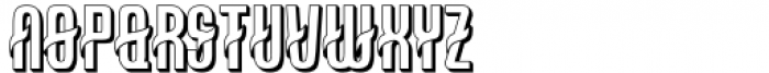 Kalalua 3d extrude Font UPPERCASE