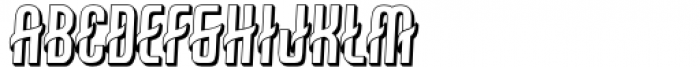 Kalalua Italic 3d extrude Font UPPERCASE