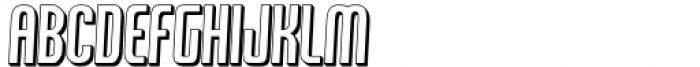 Kalalua Italic 3d extrude Font LOWERCASE
